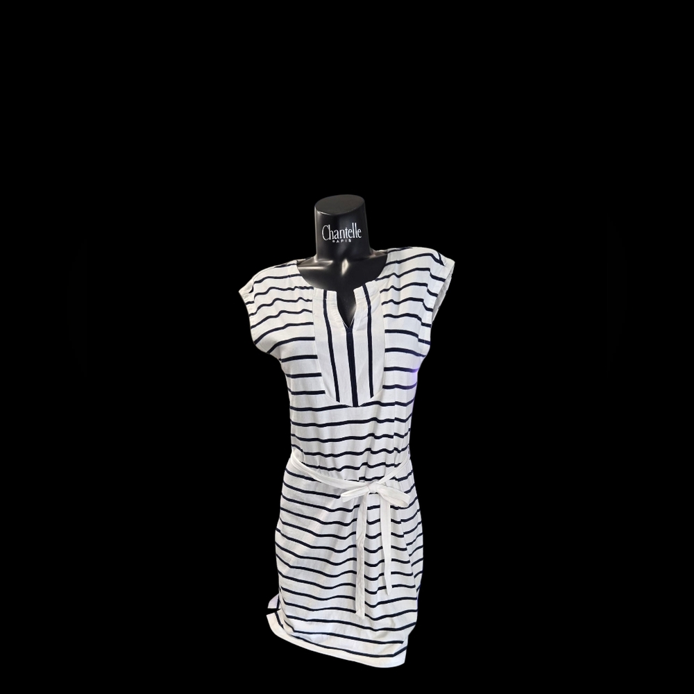 Tommy Hilfiger Black and White Sheath Mini Dress